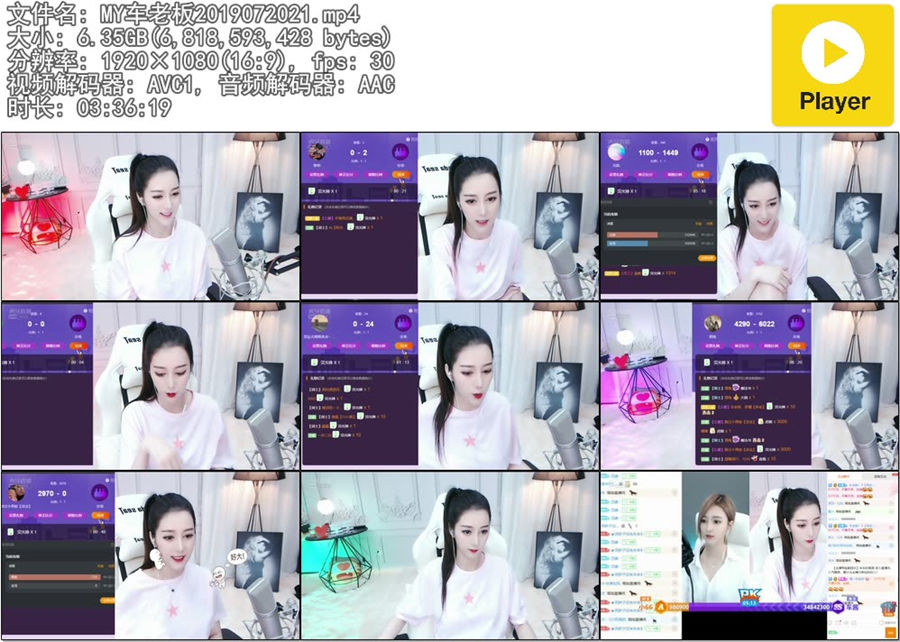 MY车老板热舞直播录像视频2019072021|米娜娜